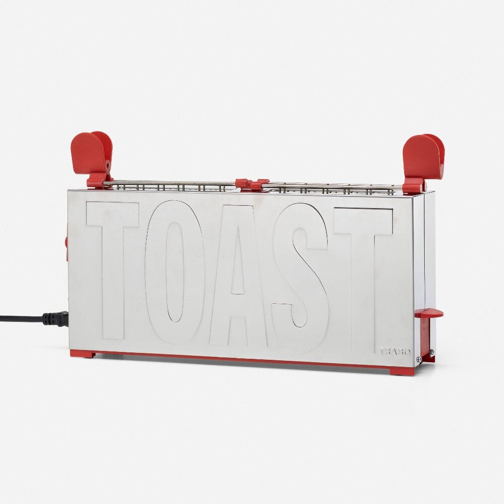 Gae Aulenti TOAST stainless-steel toaster 22cm x 40cm